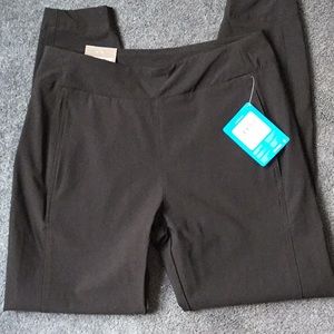New Columbia Women Small Regular Pull On Pant Black NWT inseam 26”Firwood Cross